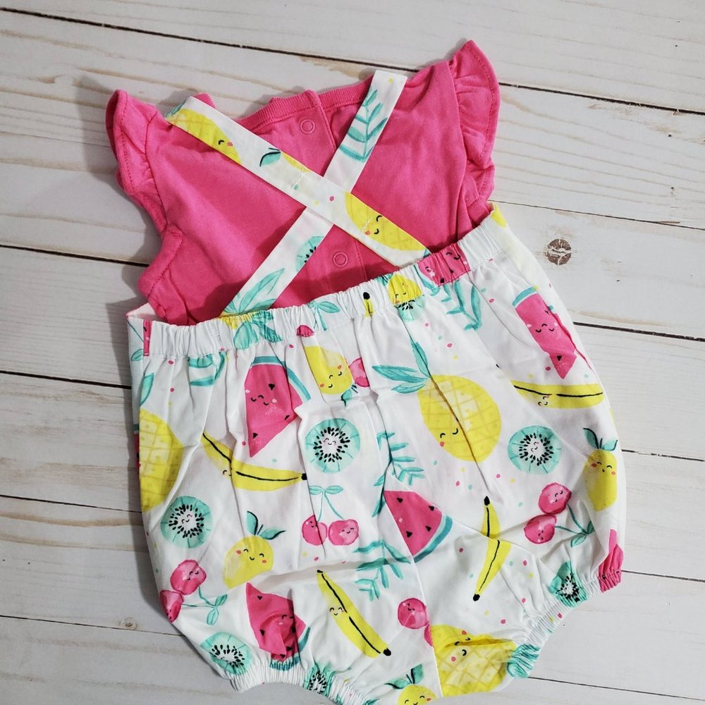 Gymboree Girls Pineapple Fruit Romper Set NWT - Picture 2 of 7